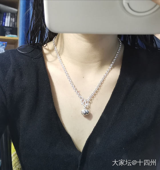 我的镯叽变成项链回来啦～_银