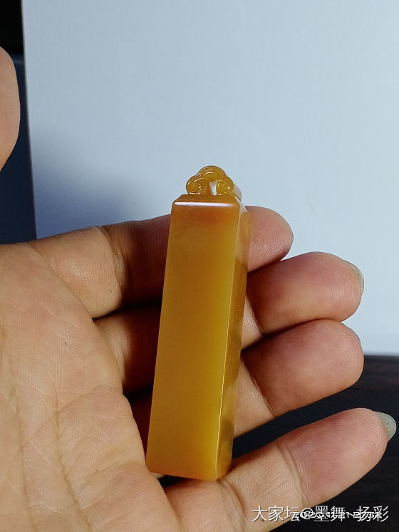 老挝田黄印章_印石