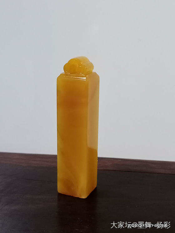 老挝田黄印章_印石