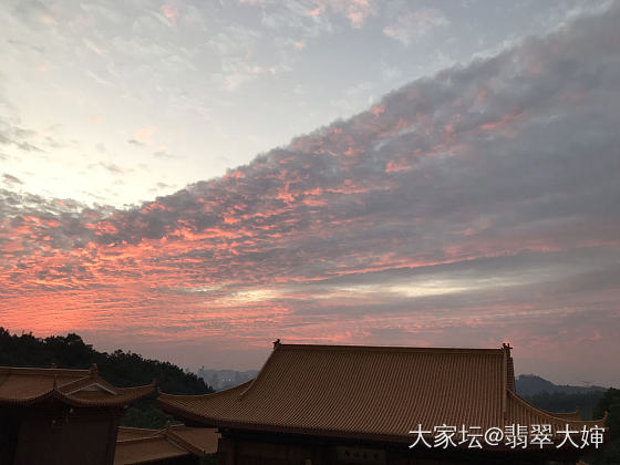 今天傍晚的夕阳