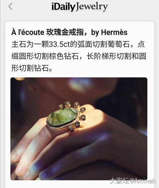 爱马仕高级珠宝系列：聆听身体_首饰