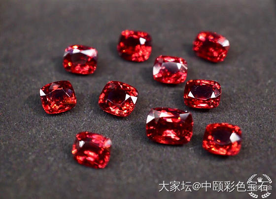 ##中颐天然未加热缅甸鸽血红颜色红尖晶 10颗##  11.29ct_尖晶石彩色宝石