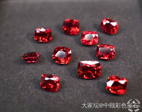 ##中颐天然未加热缅甸鸽血红颜色红尖晶 10颗##  11.29ct_尖晶石彩色宝石