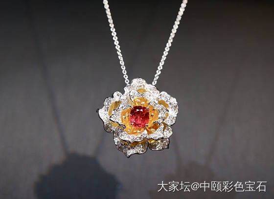 ##中颐天然缅甸鸽血红红尖晶戒指吊坠两用款##  0.97ct_尖晶石彩色宝石