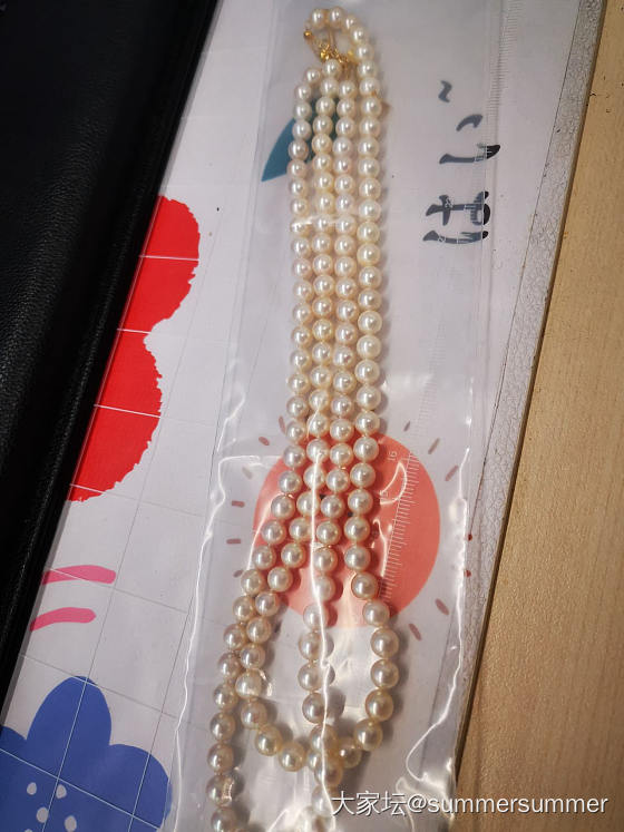 折腾无止境，毛衣链改成了三个单条akoya项链_有机宝石