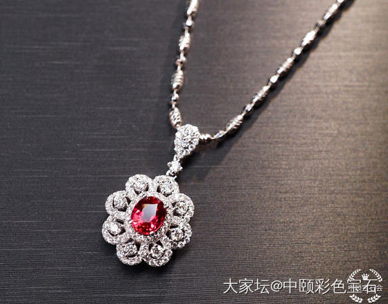 ##中颐天然未加热鸽血红红宝石吊坠##  0.82ct  GIC证书_吊坠红宝石名贵宝石