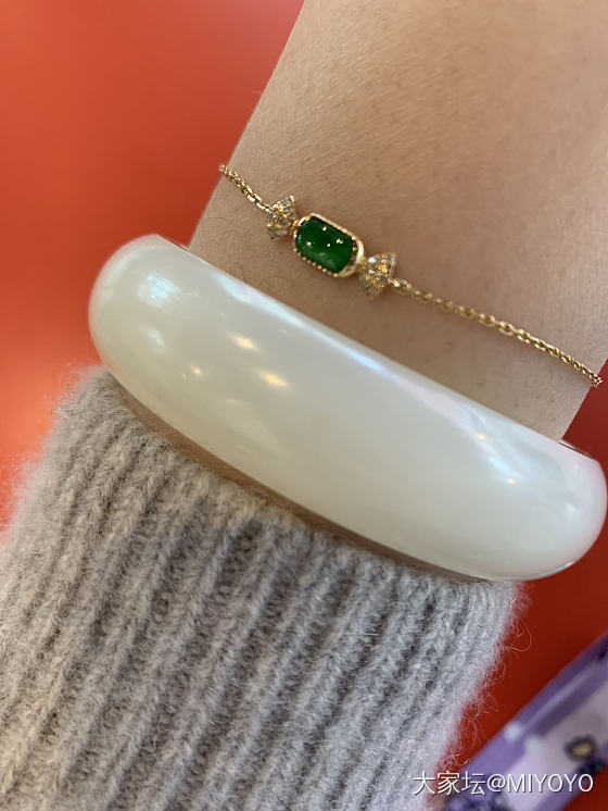 今天戴这个❤️～_手镯和田玉