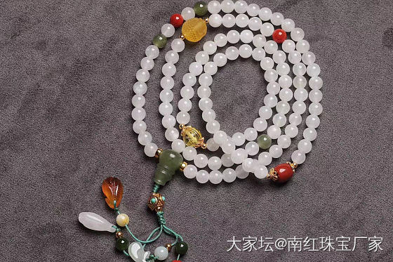 天然和田玉白玉DIY多圈手链项链_和田玉