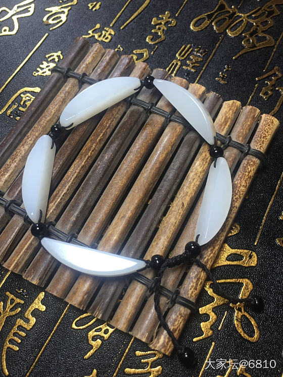 俄料镯子心切牌子留下的边角，变废为宝！_和田玉