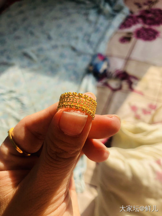 24k蕾丝戒指_戒指金