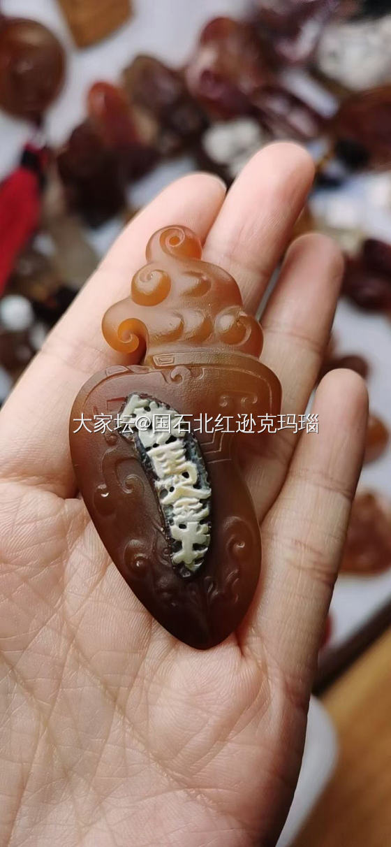 北红逊克料_玉髓玛瑙