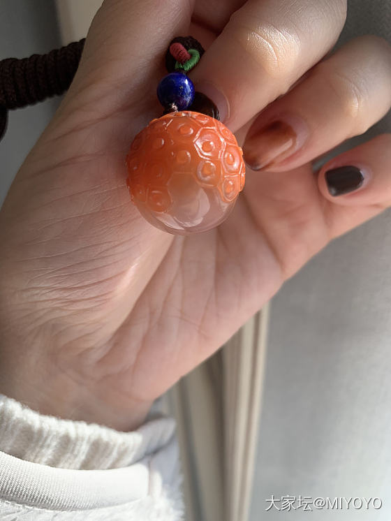 一颗可爱的小荔枝_玉髓玛瑙