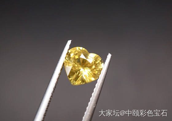##中颐天然黄色蓝宝石##  1.64ct  心形_蓝宝石名贵宝石