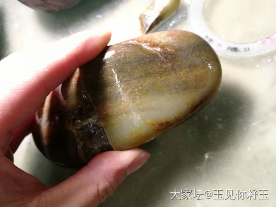 记录25，几个大籽切料过程图………_和田玉