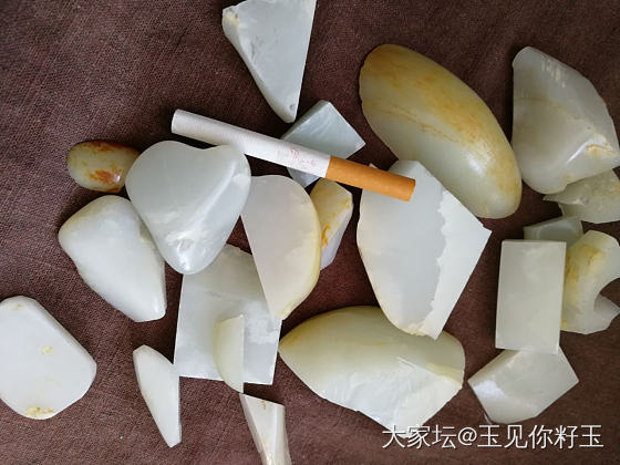 记录29，一些切好的料子……_和田玉