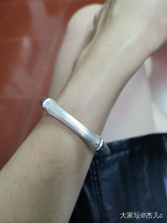 小金匠的枯竹和竹节_手镯银