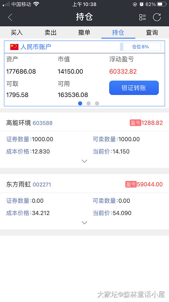 股票做了个小波段，一个月盈利60%_理财