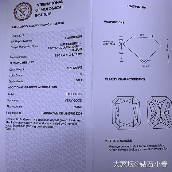 小分数入门级别  cvd培育异形_钻石