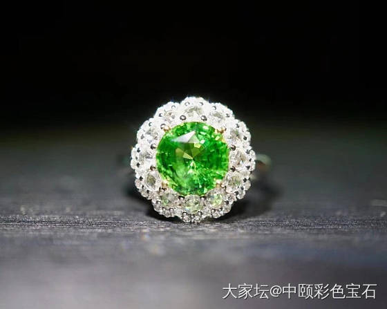 ##中颐天然沙弗莱戒指##  2.12ct_沙弗莱彩色宝石