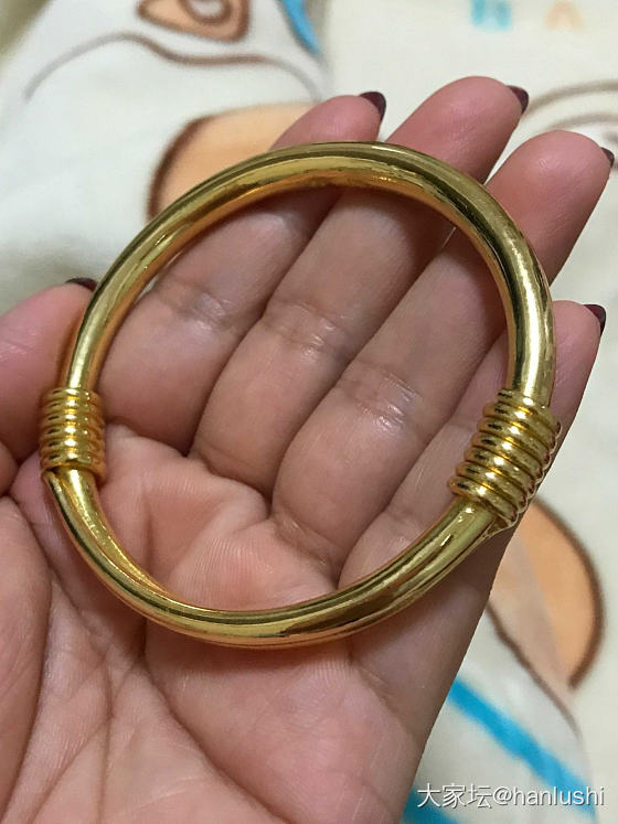 姐妹们，我又来啦，百克手镯二选一。_手镯金