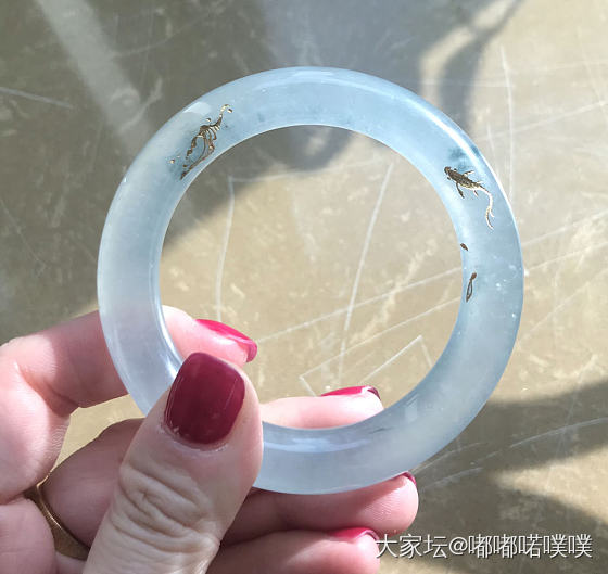 海阔凭鱼跃_手镯翡翠