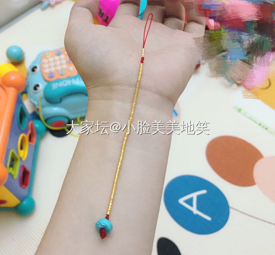小小坛二代的小金圈手绳_金松石