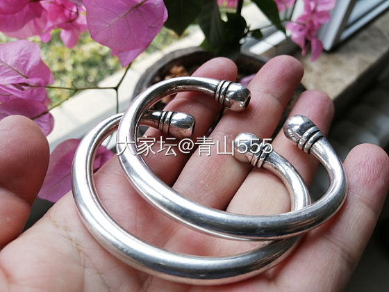亮闪闪实心大头蒜_手镯银