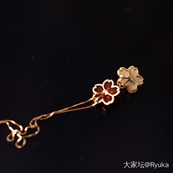樱月第一天，发两朵小樱花_首饰