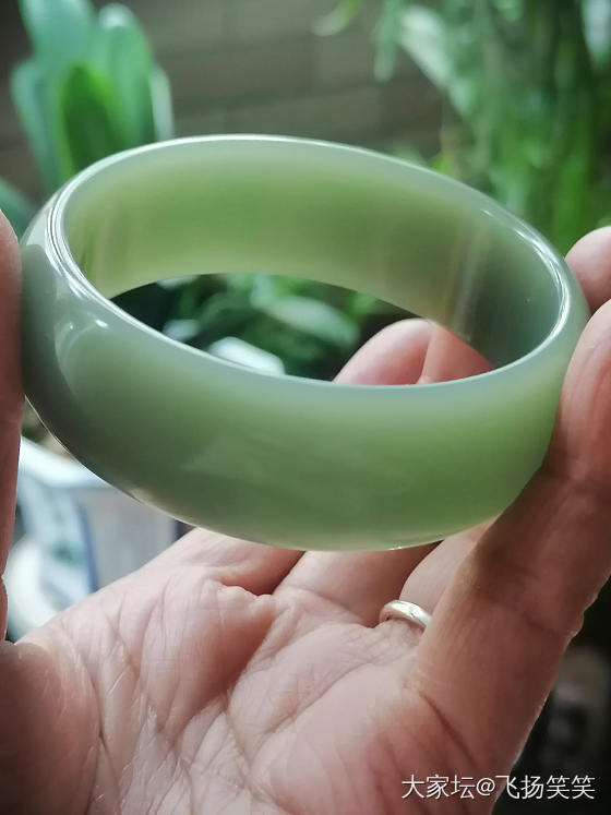 翻出一支以前买的碧玉手镯，算啥颜色？_手镯和田玉