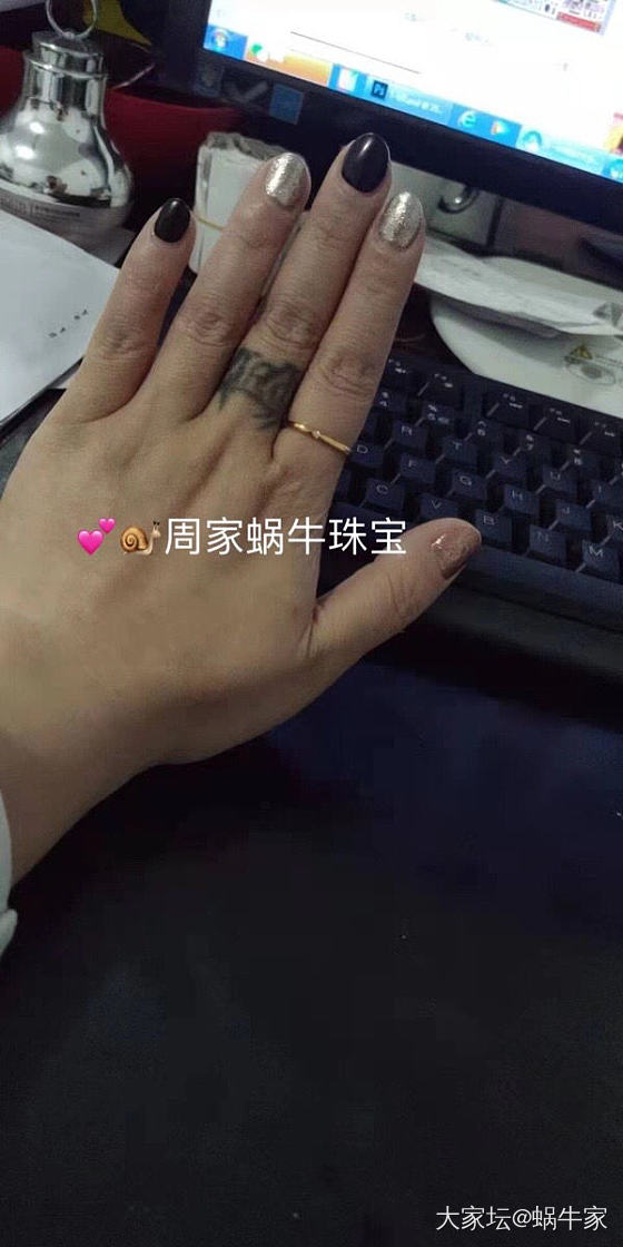 足金镶嵌戒指➕18k小方戒❤️_首饰