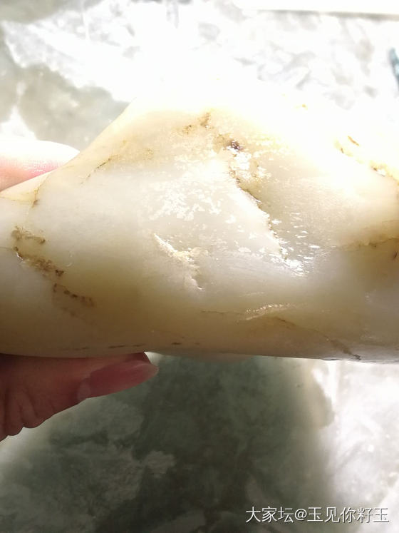 记录32，大籽切料过程图……_和田玉