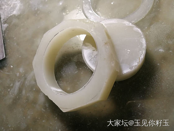 记录32，大籽切料过程图……_和田玉
