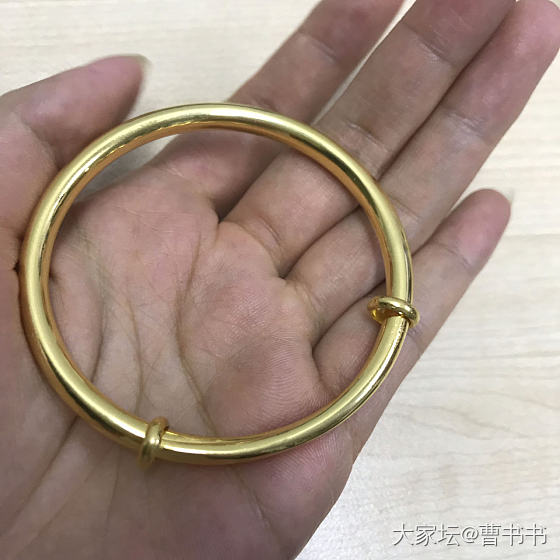 明牌克价385的镯子到了_手镯金