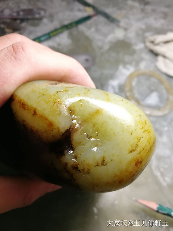 记录36，买料切料的快乐……_和田玉