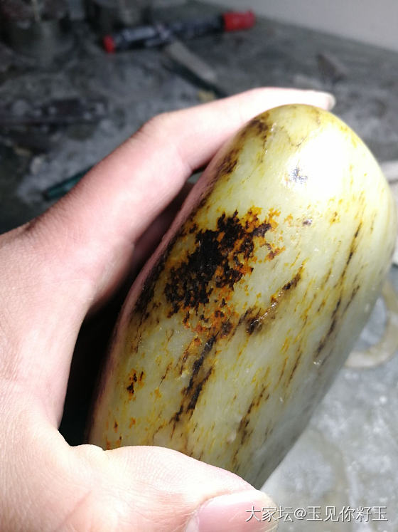 记录36，买料切料的快乐……_和田玉