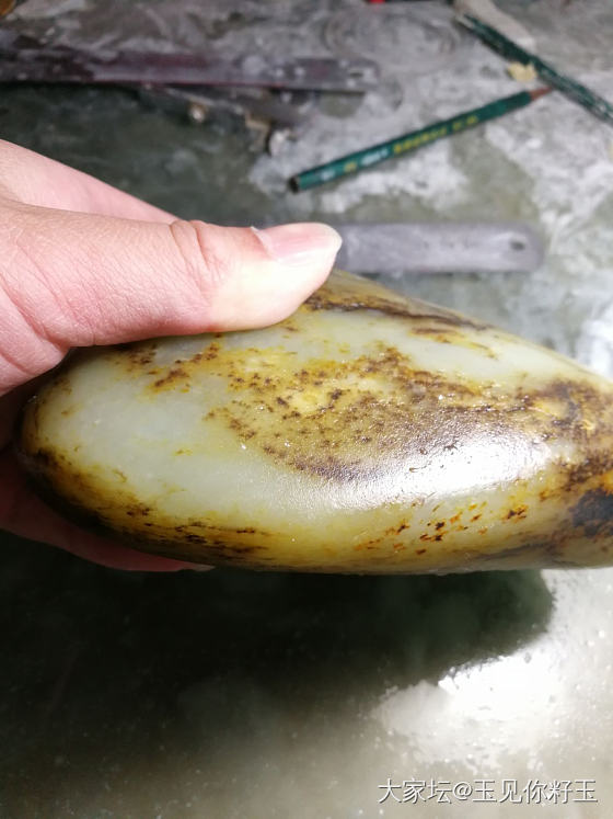 记录36，买料切料的快乐……_和田玉