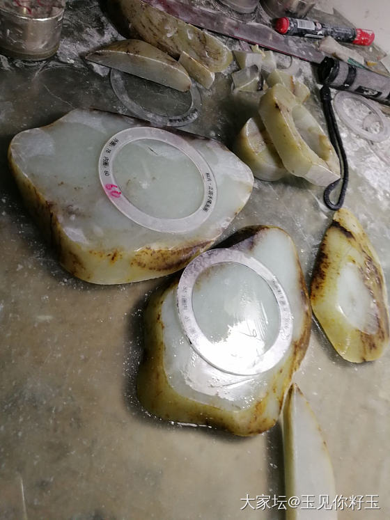 记录36，买料切料的快乐……_和田玉