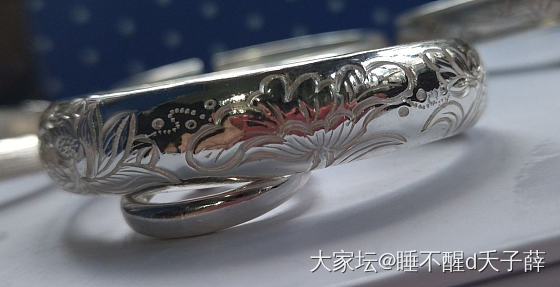 今日份快乐！ (*^▽^*)_手镯匠人银