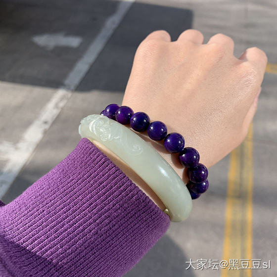 酷爱紫色～_舒俱来和田玉