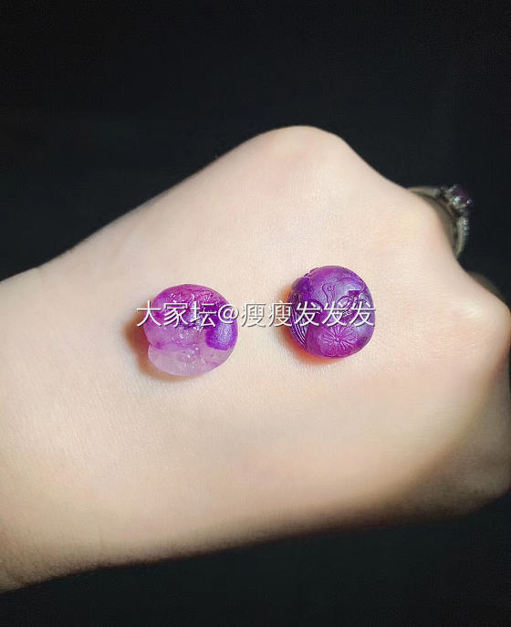 翡翠小雕件 舒俱来小雕件 绿绿小可爱 紫紫不魅眠～