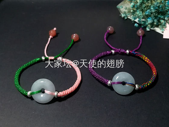 新收了一枚小扣子，想编成手绳。大家有好的款式推荐吗？_和田玉