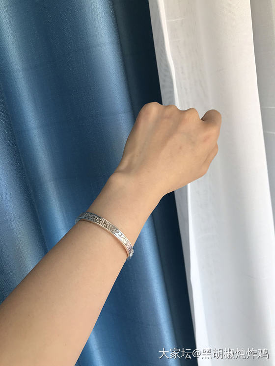 今日左手小四喜_手镯银