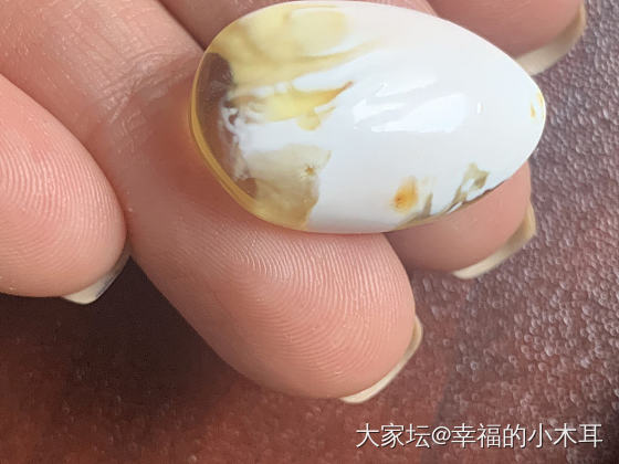 🌟小坠子白色部分会变黄吗？_琥珀蜜蜡