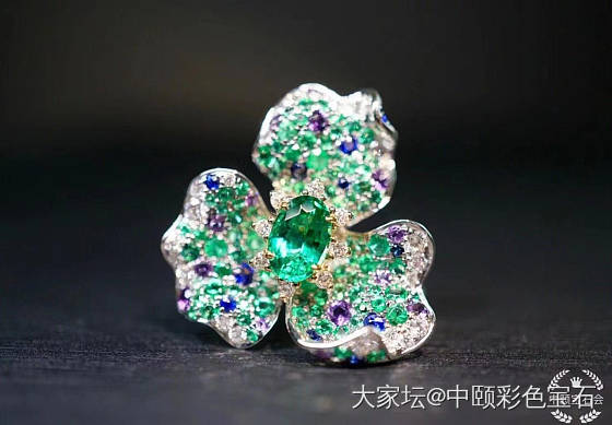 ##中颐天然祖母绿戒指##  0.69ct_祖母绿名贵宝石