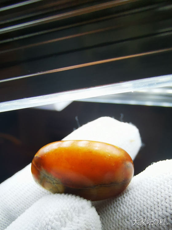 切个红沁戒面_和田玉