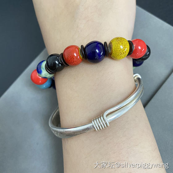 温柔秀丽的莲花关_手镯银