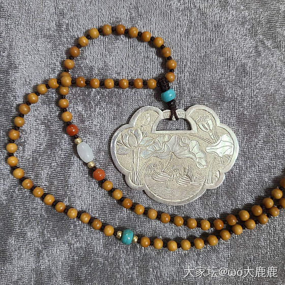 十分中意的两件～_挂件手镯银