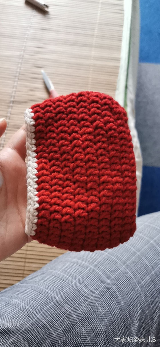 自己勾的小钱包_手工diy