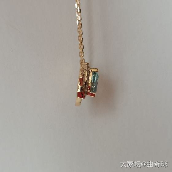 定制的海蓝宝项链回来啦_项链海蓝宝