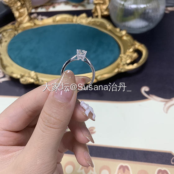 HW经典钻戒💍一大早拿过来的拍摄样品_戒指钻石